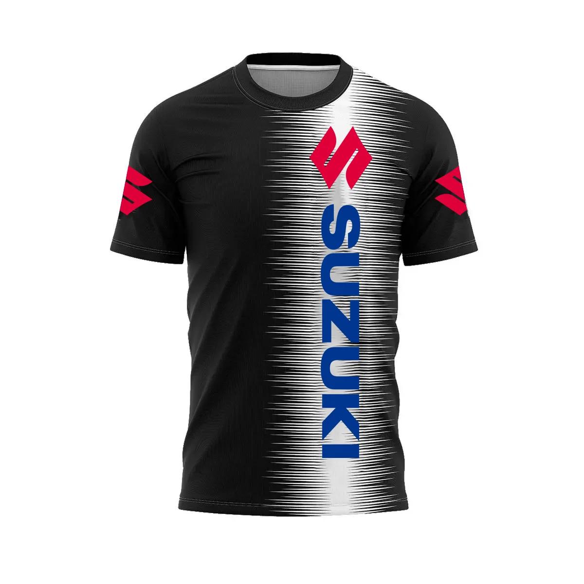 T-shirt pour homme Suzuki Motorcycle 2026, nouvelle mode été, impression 3D, sport quotidien, fitnes