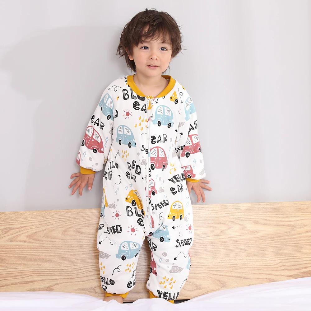 Sac de couchage bébé imprimé fleurs 2.5 tog - Pyjama épais chaud pour tout-petits 1 à 4 ans