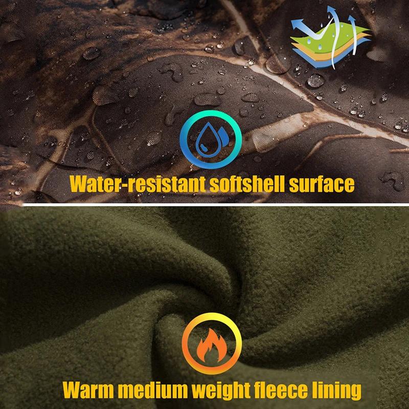 Veste tactique de Camouflage pour hommes, silencieuse, imperméable, chaude, polaire, chasse, Softshe
