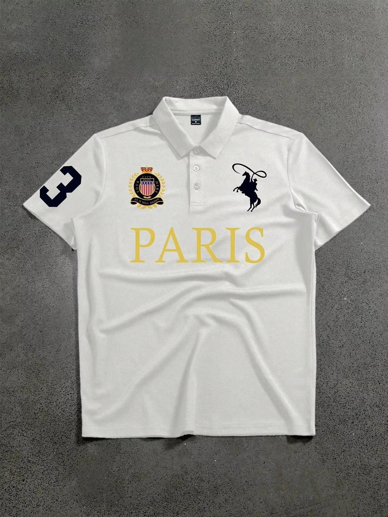 Polo à manches courtes pour homme Manfinity Mode, minimaliste et tendance, adapté à l'été, style spo