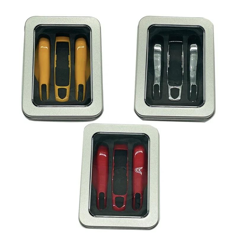 Étui pour clé télécommande intelligente de voiture, 3 pièces, coque pour Porsche Panamera Spyder Car