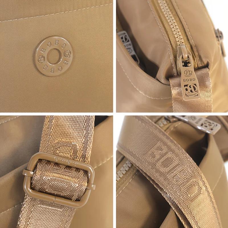 Sacs à bandoulière tendance pour femmes, sac messager, matériau en nylon de haute qualité, 3 poches,