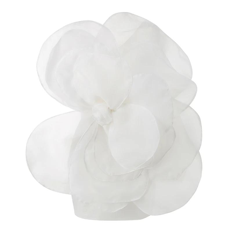 Robe d'été blanche à fleurs décoratives, tenue de soirée de mariage pour femmes, nouveau style obliq