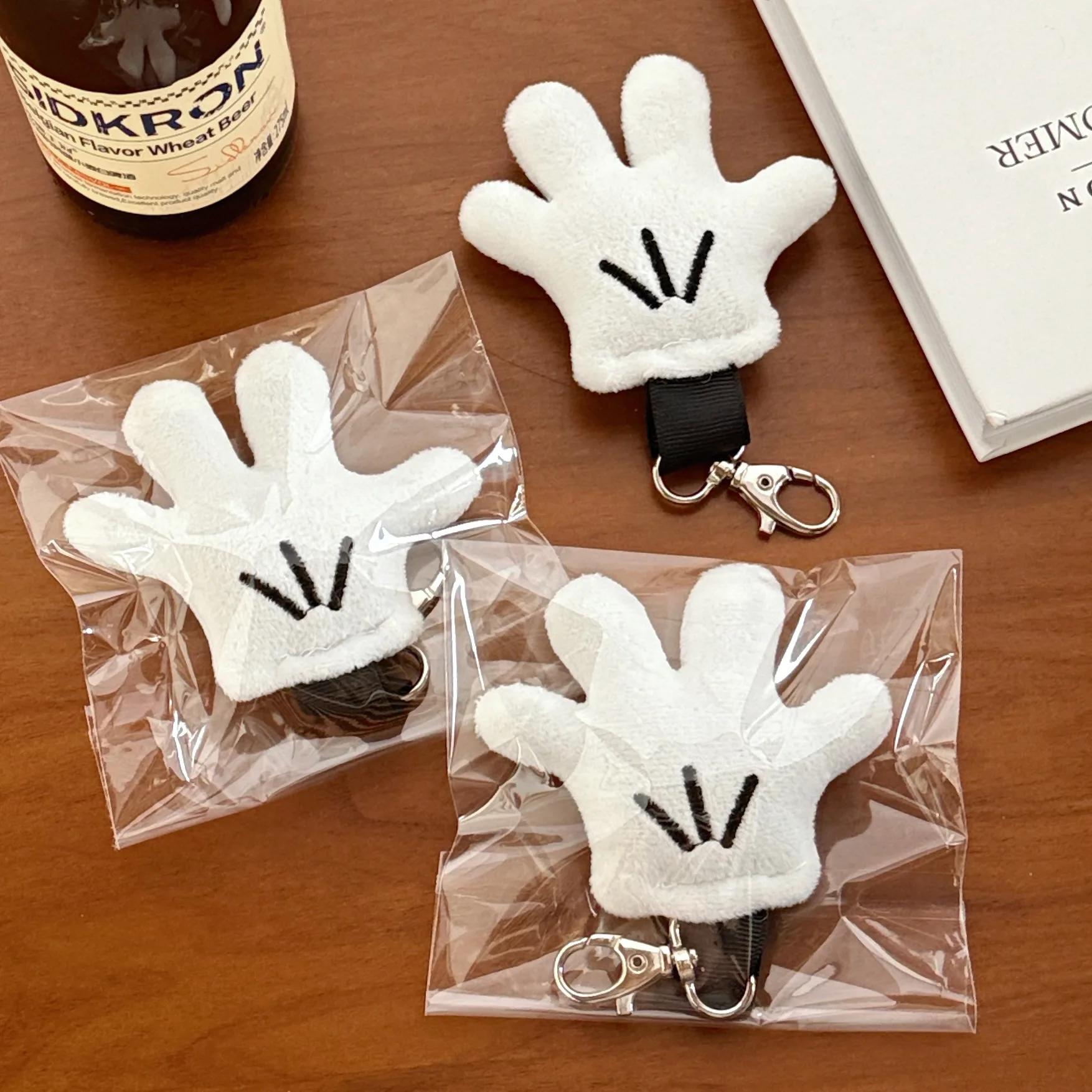 Pendentif gant en peluche créatif et merveilleux, 1/2 pièces, mignon, porte-clés, décoration de sac
