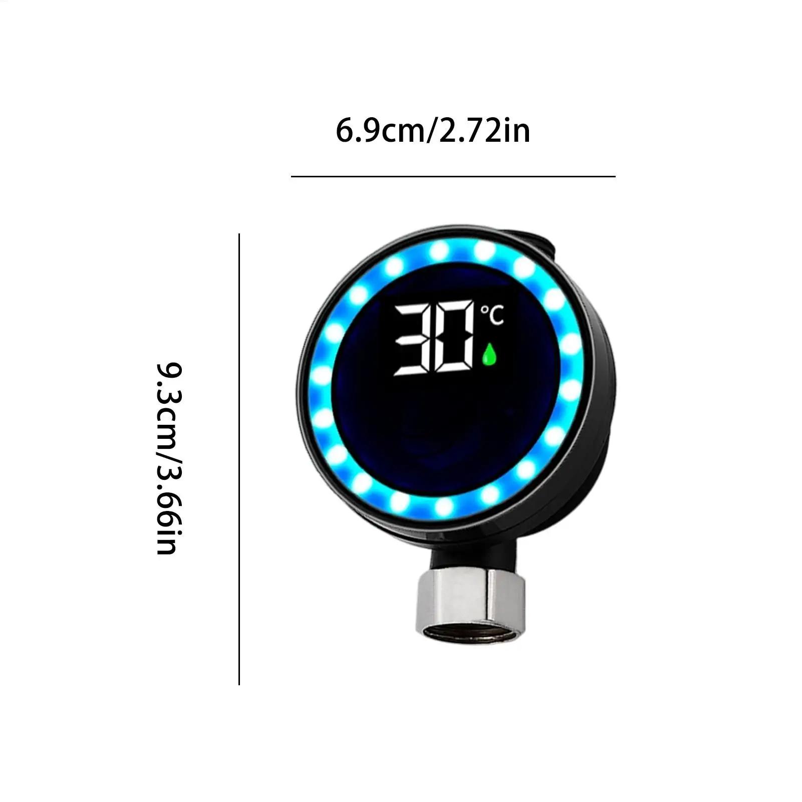 Thermomètre à eau de douche numérique, affichage LED, lecture rapide, compteur de température pour e