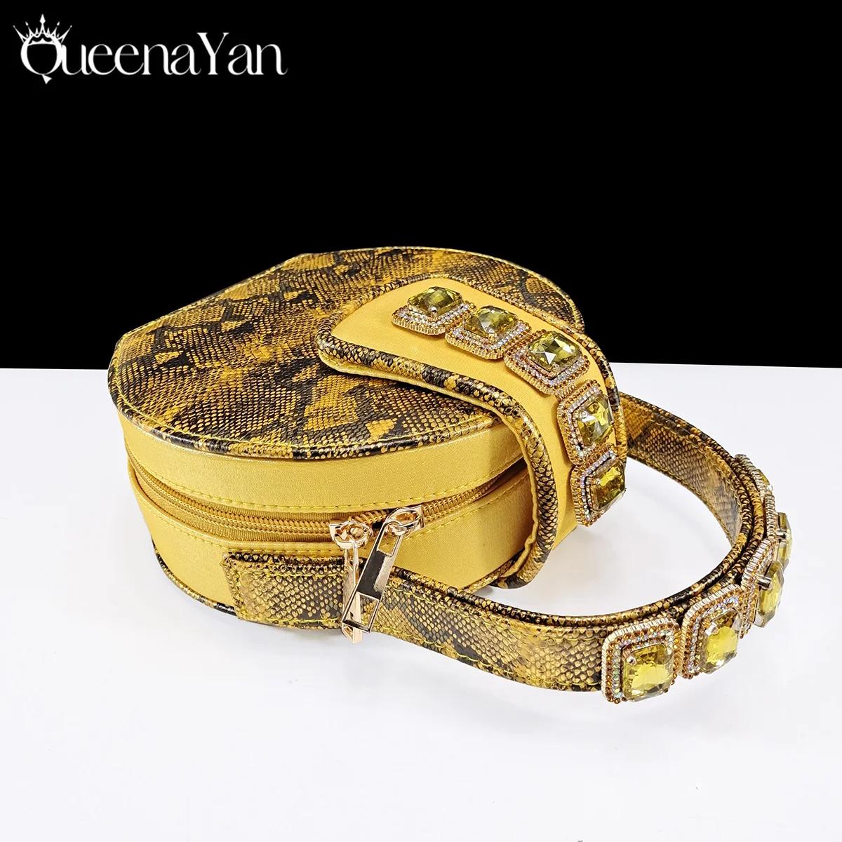 Queena Yan – ensemble de chaussures et de sacs de fête italiens luxueux pour femmes, sandales élégan