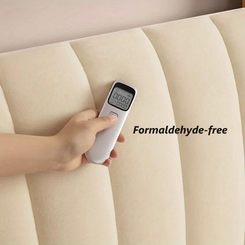 Housse de tête de lit matelassée en peluche courte de haute qualité, couvre-tête de lit de luxe en v