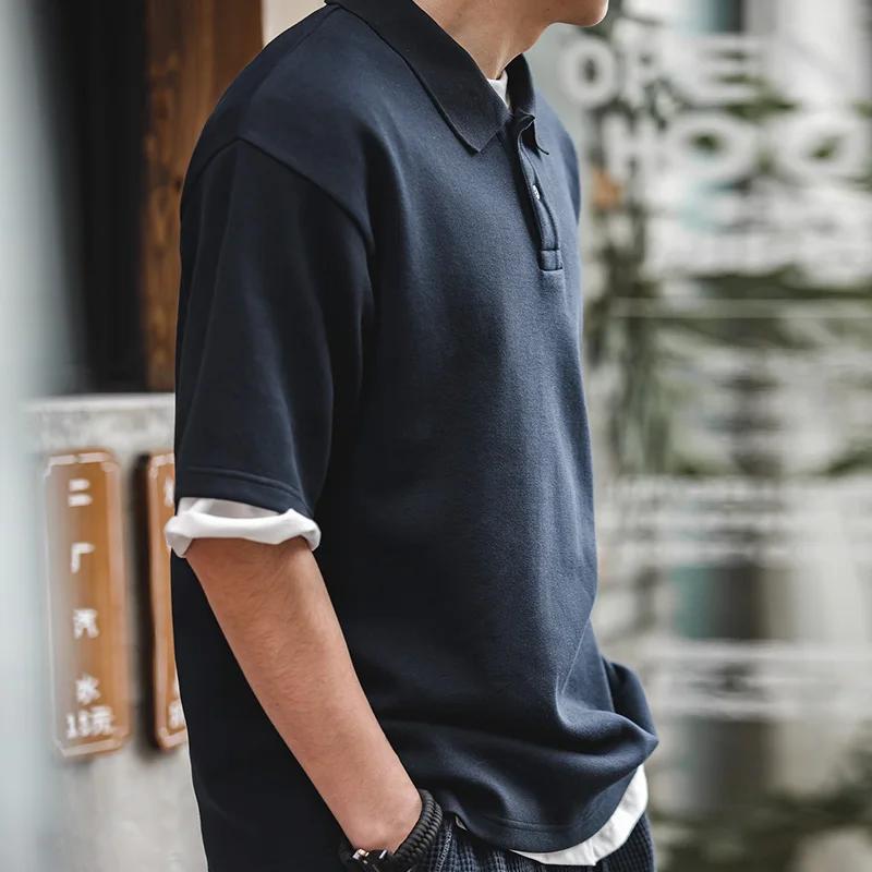 Maden-Polo vintage en coton pour homme, t-shirt à manches courtes, vêtements de travail, t-shirt déc