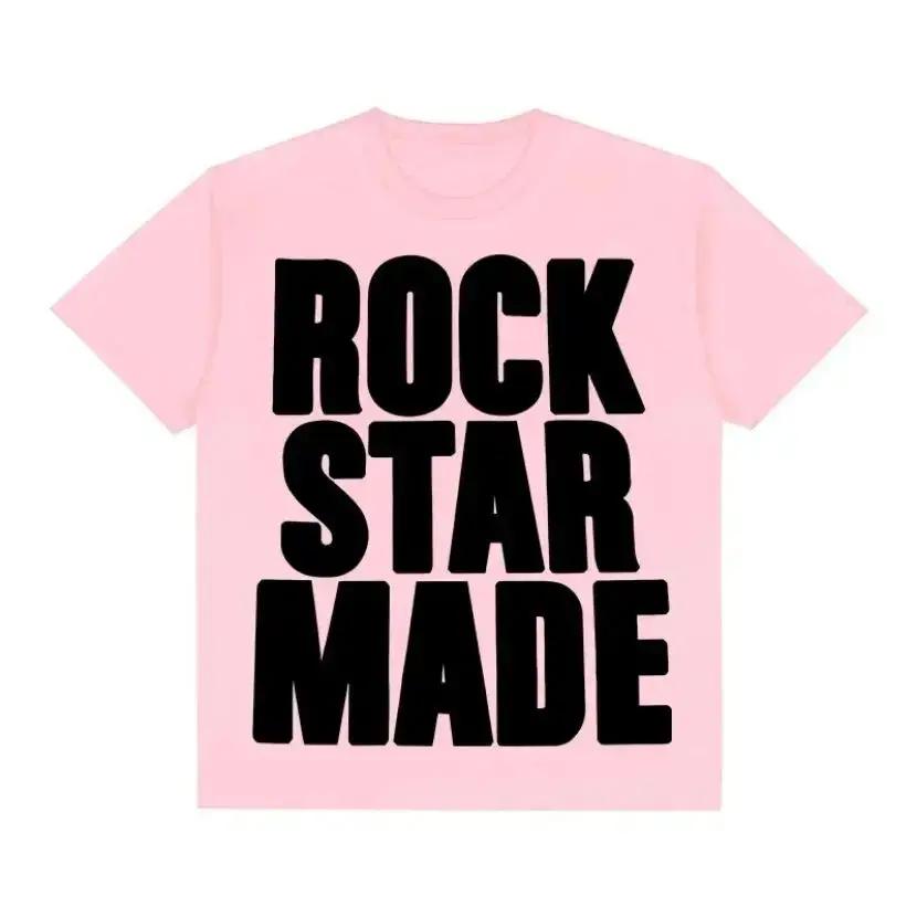 Rock Goth mode hommes Punk Grunge Hip Hop Rap Vintage lettre impression T-Shirt court décontracté su