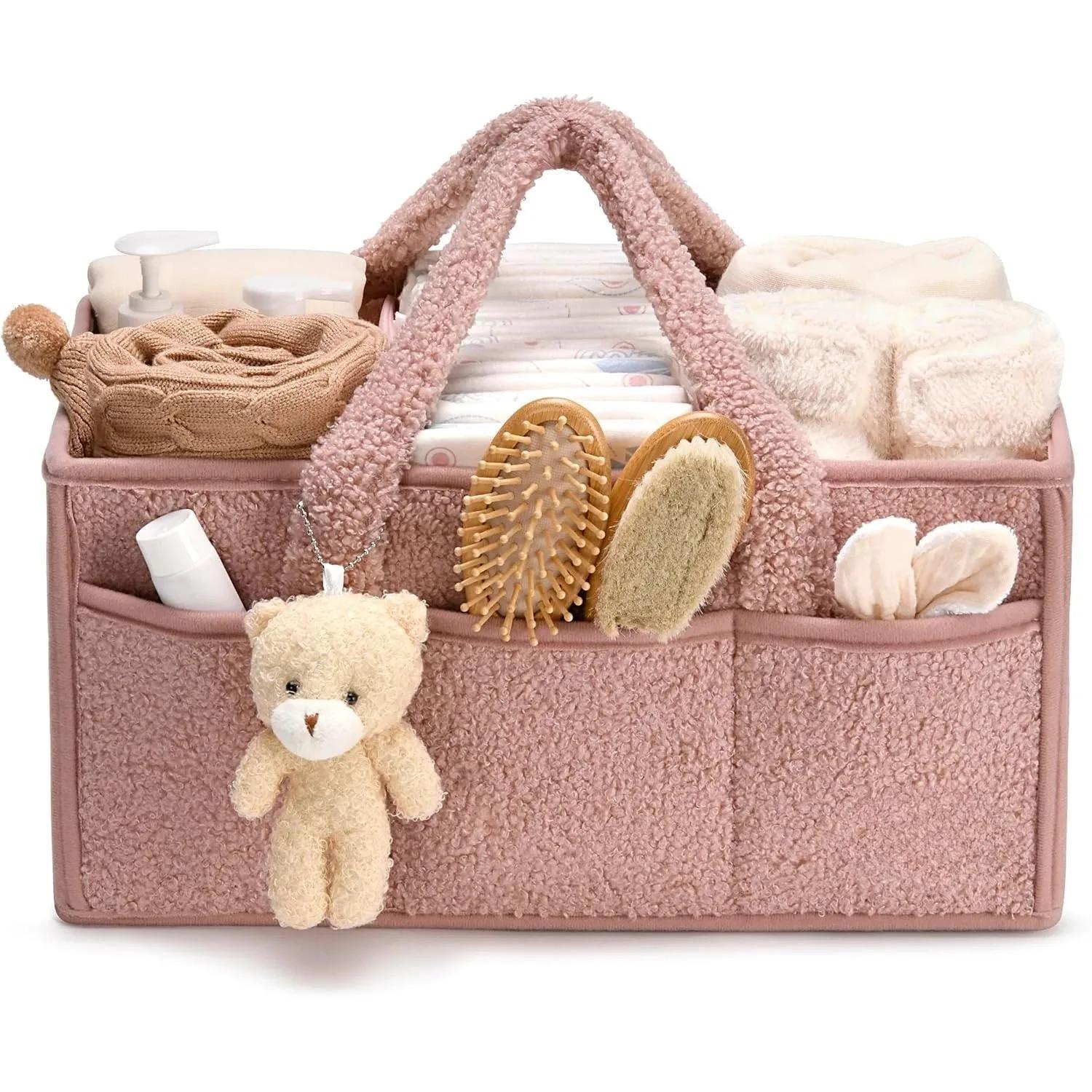 Organisateur de caddie à couches pour bébé, pour Table à langer, empiloirs et caddies en peluche, sa