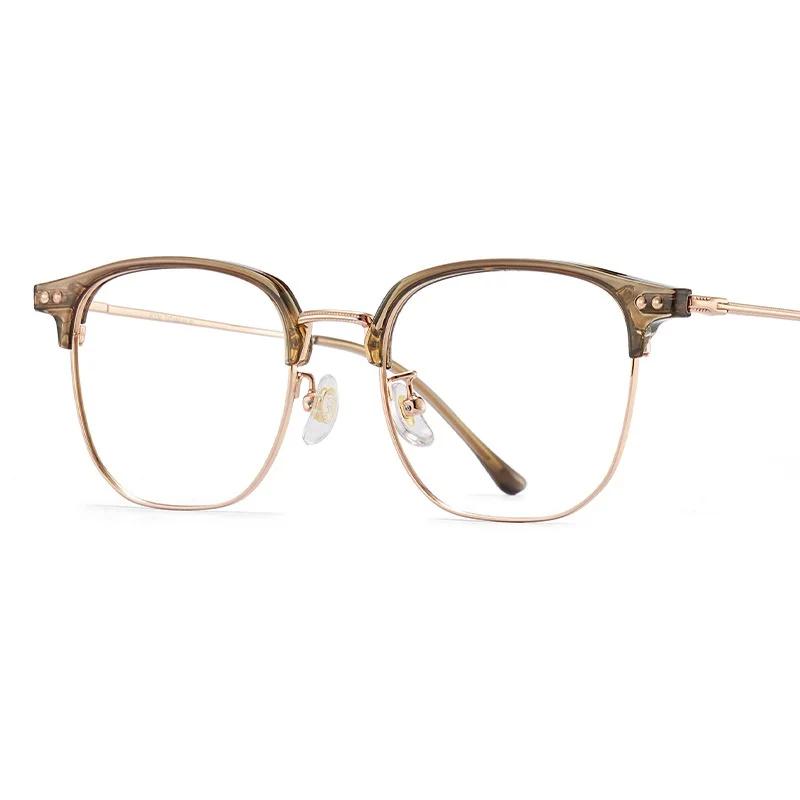 DIEDIESEE monture en titane Ultra légère et à la mode monture de lunettes anti lumière bleue tempéra