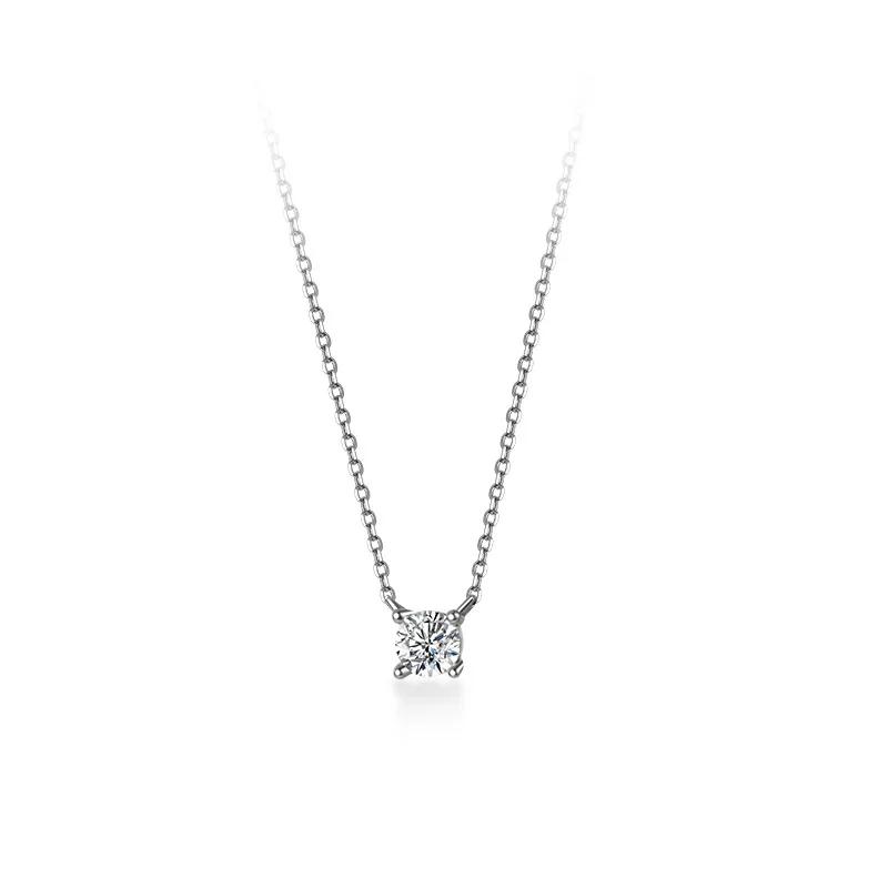 La Monada-Collier Minimaliste en Argent Fin 4.8 pour Femme, Bijoux de Cou à la Mode, Pmot925, 38 + 9