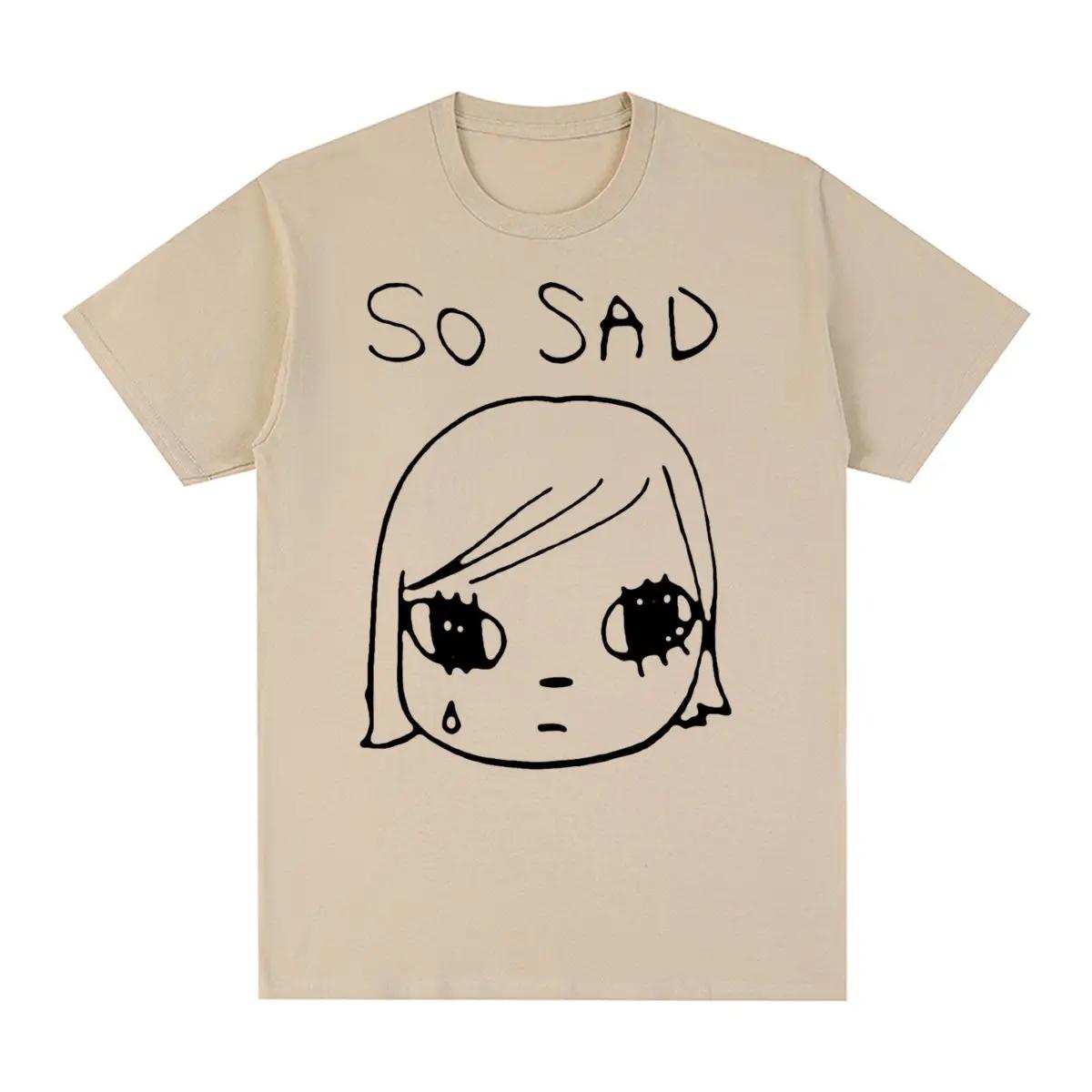 Yoshitomo Nara triste Vintage T-shirt japon fête coton hommes T-shirt nouveau T-shirt femmes hauts