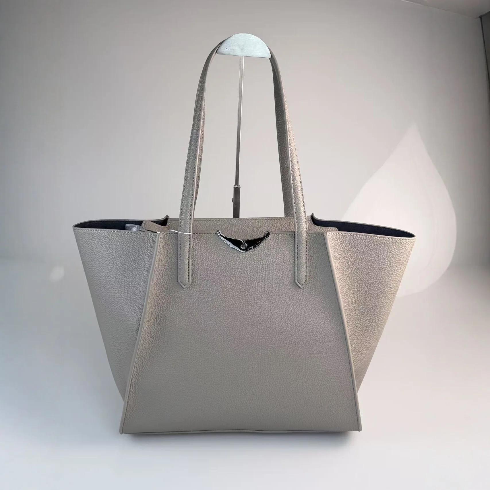 Nouveau Sac Fourre-Tout Grande Capacité pour Femme 2026 - Design Aile Tendance, Poignée Supérieure É