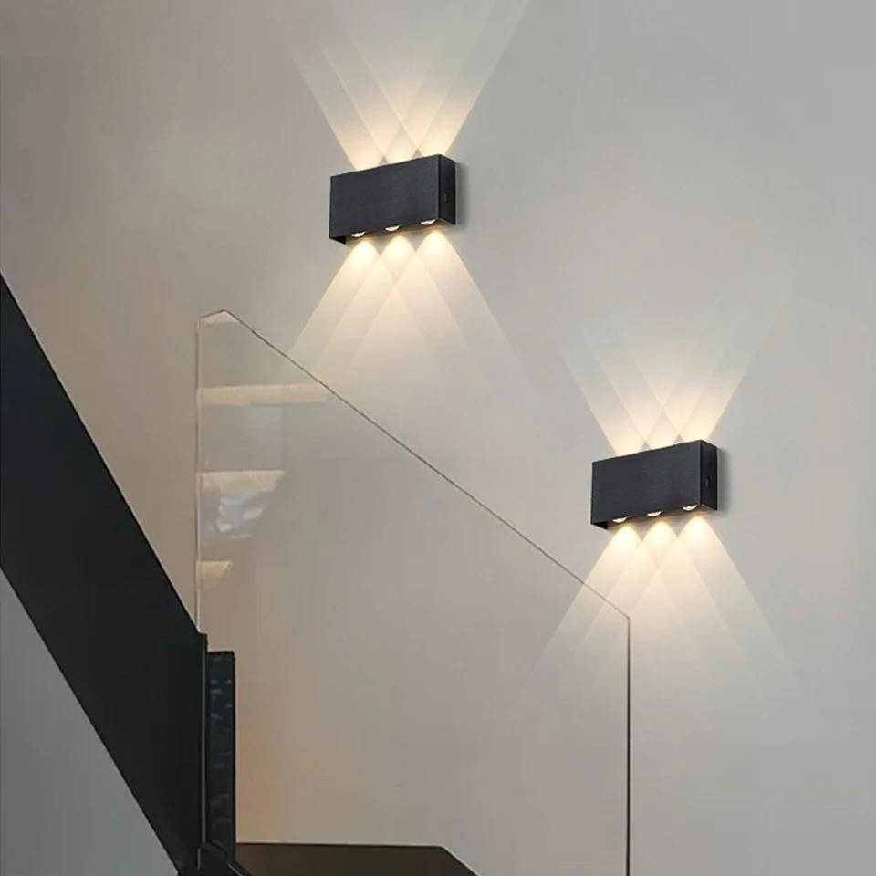 Lampe murale avec télécommande, variateur tactile, charge de Type C, veilleuse de chevet, décor d'an