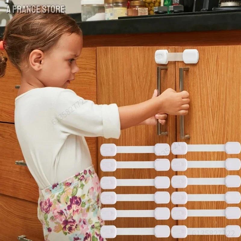 Serrure de sécurité pour bébé, serrure de sécurité pour tiroir, armoire adhésive pour tiroir, loquet