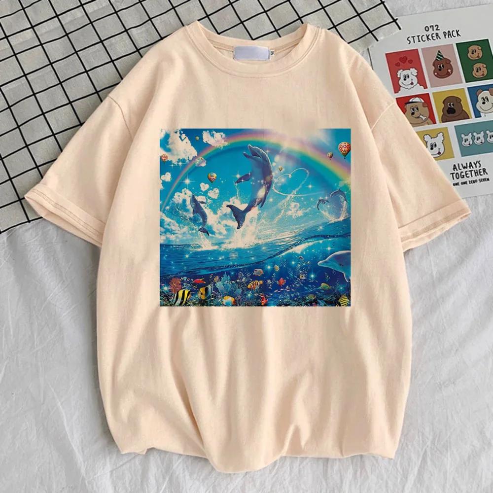 Frutiger Aero top t-shirts femmes kawaii Y2k graphique coloré Punk t-shirt confortable coloré Y2k Gr