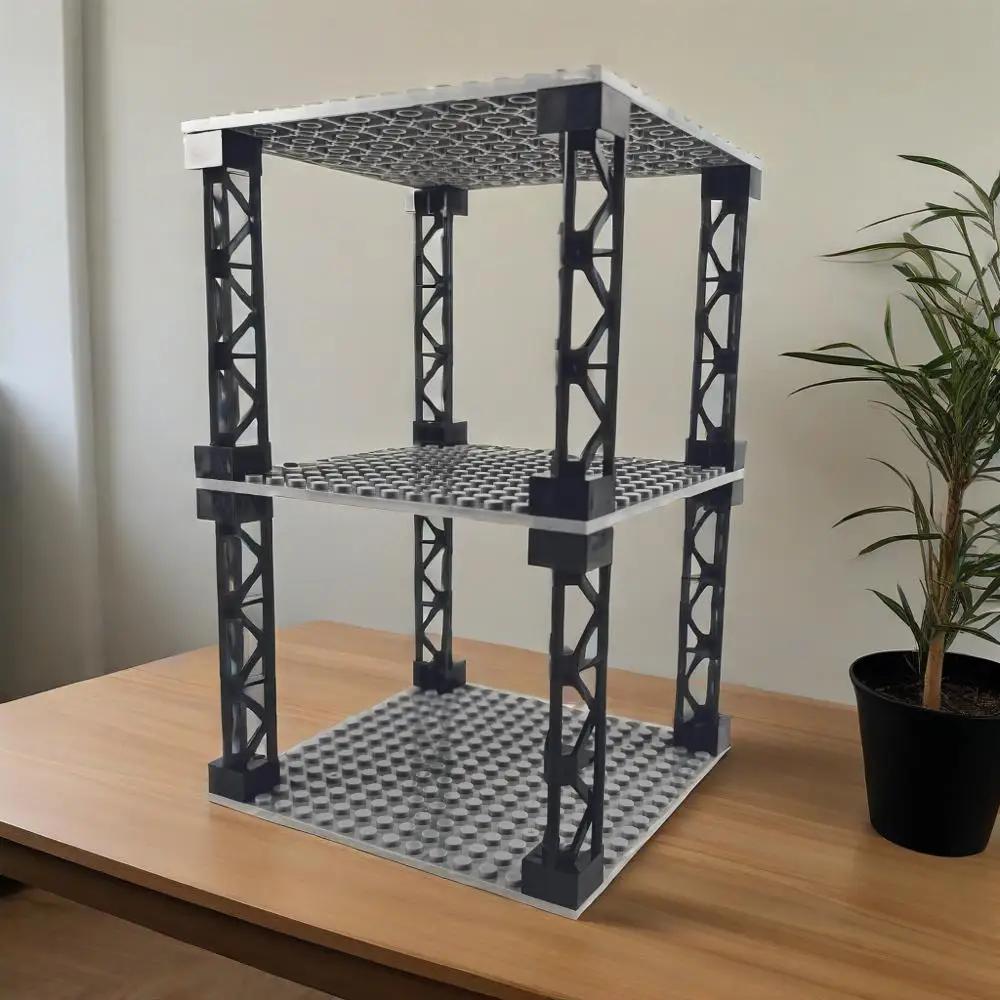 Blocs de construction multifonctionnels, Support de rangement de bureau multicouche empilable, bunke