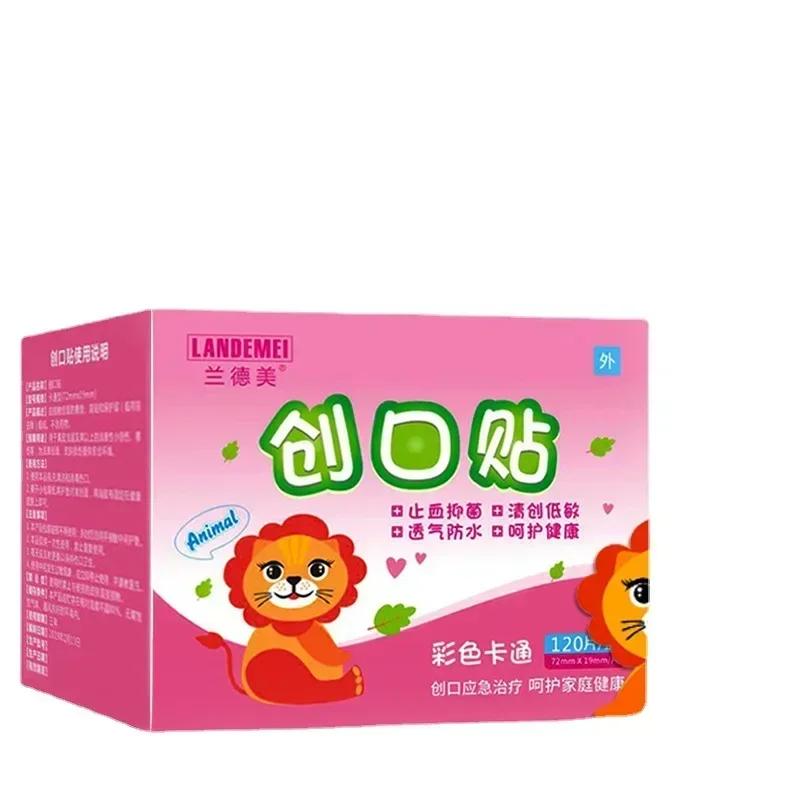 120 pièces/boîte dessin animé pansement mignon Mini enfants respirant imperméable pansement médical 