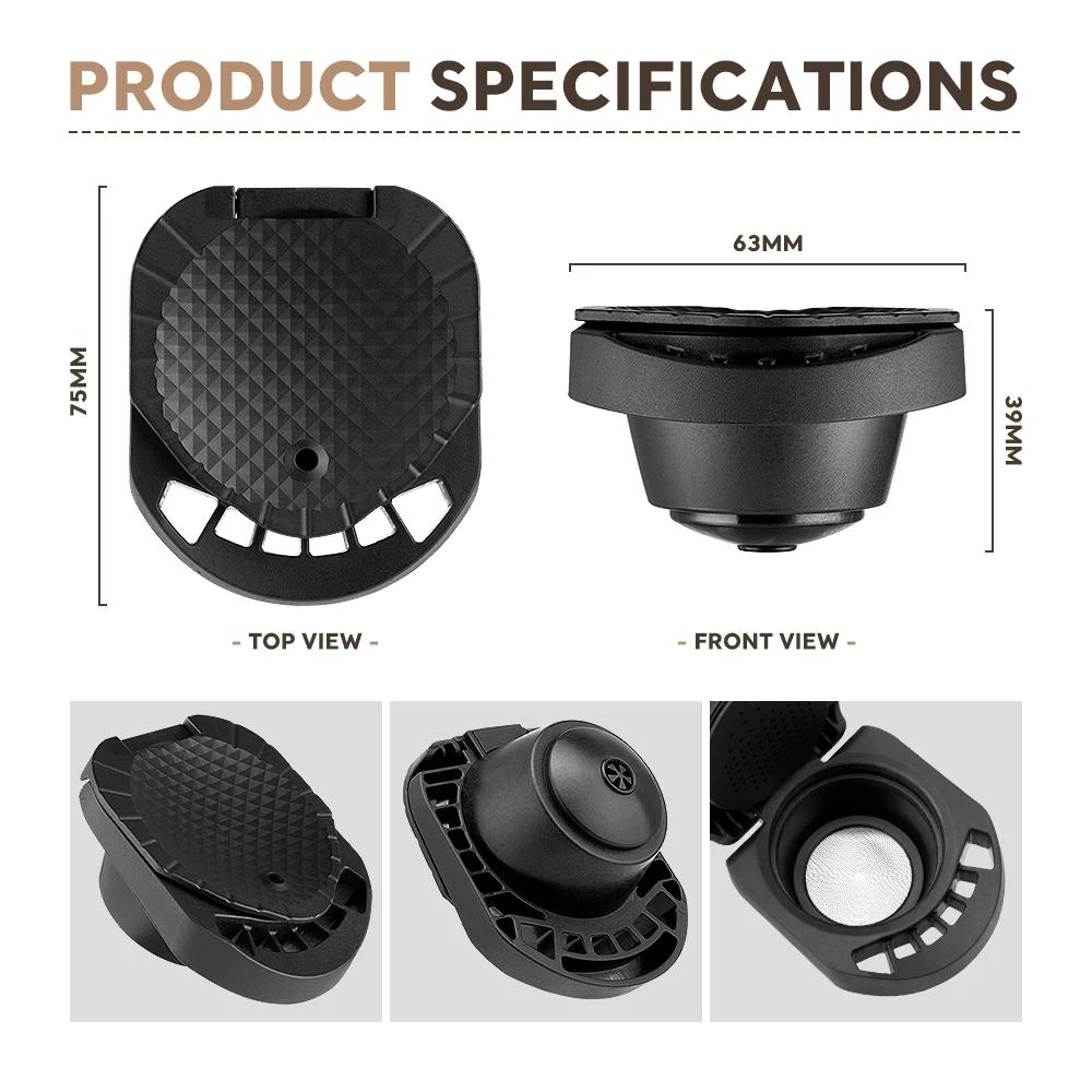 Adaptateur de café ICafilas adaptateur de capsule réutilisable Dolce Gusto avec accessoires de Machi