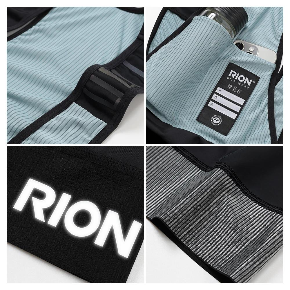 RION Ensemble de sport d'été pour homme : short à bretelles, tenue sans manches, vêtements de cyclis