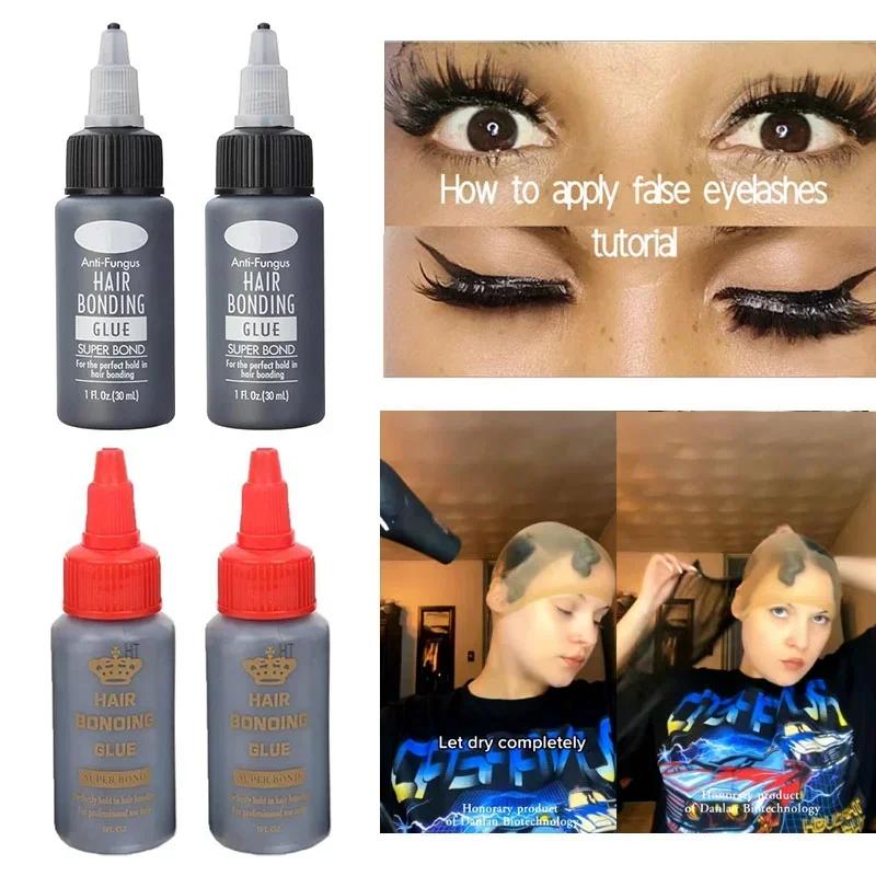 Colle de liaison pour cheveux noirs Lanell, vente en gros, anti-champignon