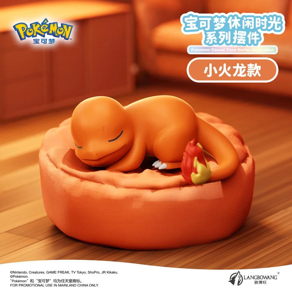 6 Styles Pokemon Pikachu Meowth Rowlet Charmander Gonbe figurines sommeil étoilé rêve série figurine
