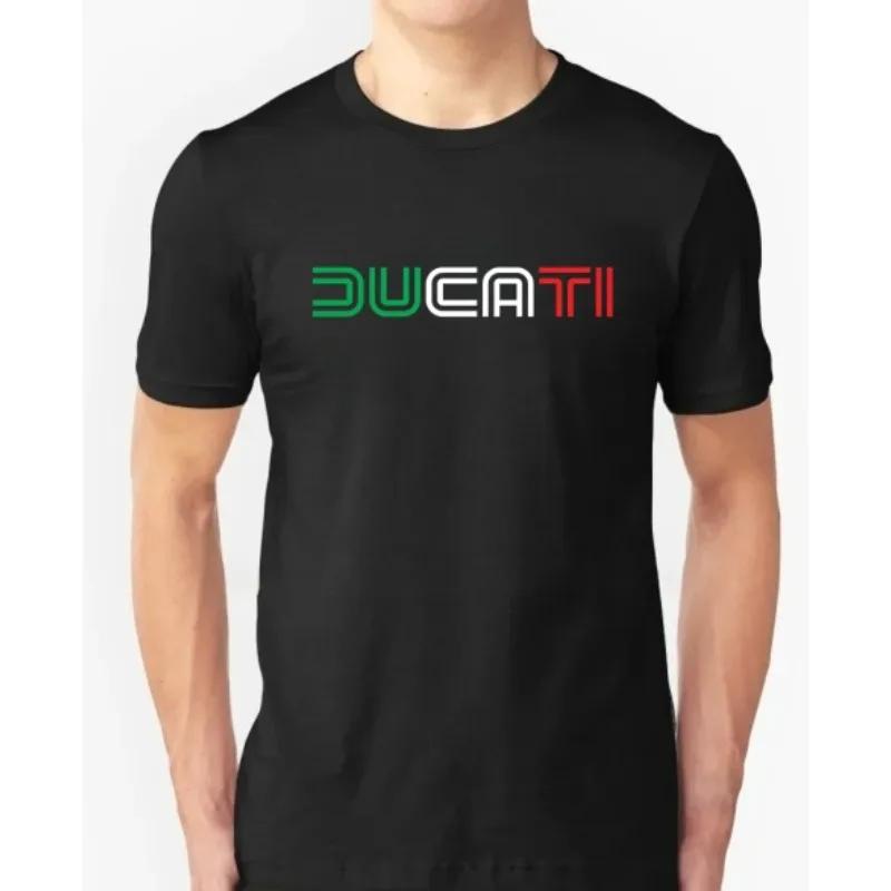T-shirt en coton décontracté Ducati Moto GP Racing, T-shirt graphique d'été à manches courtes 2026 p