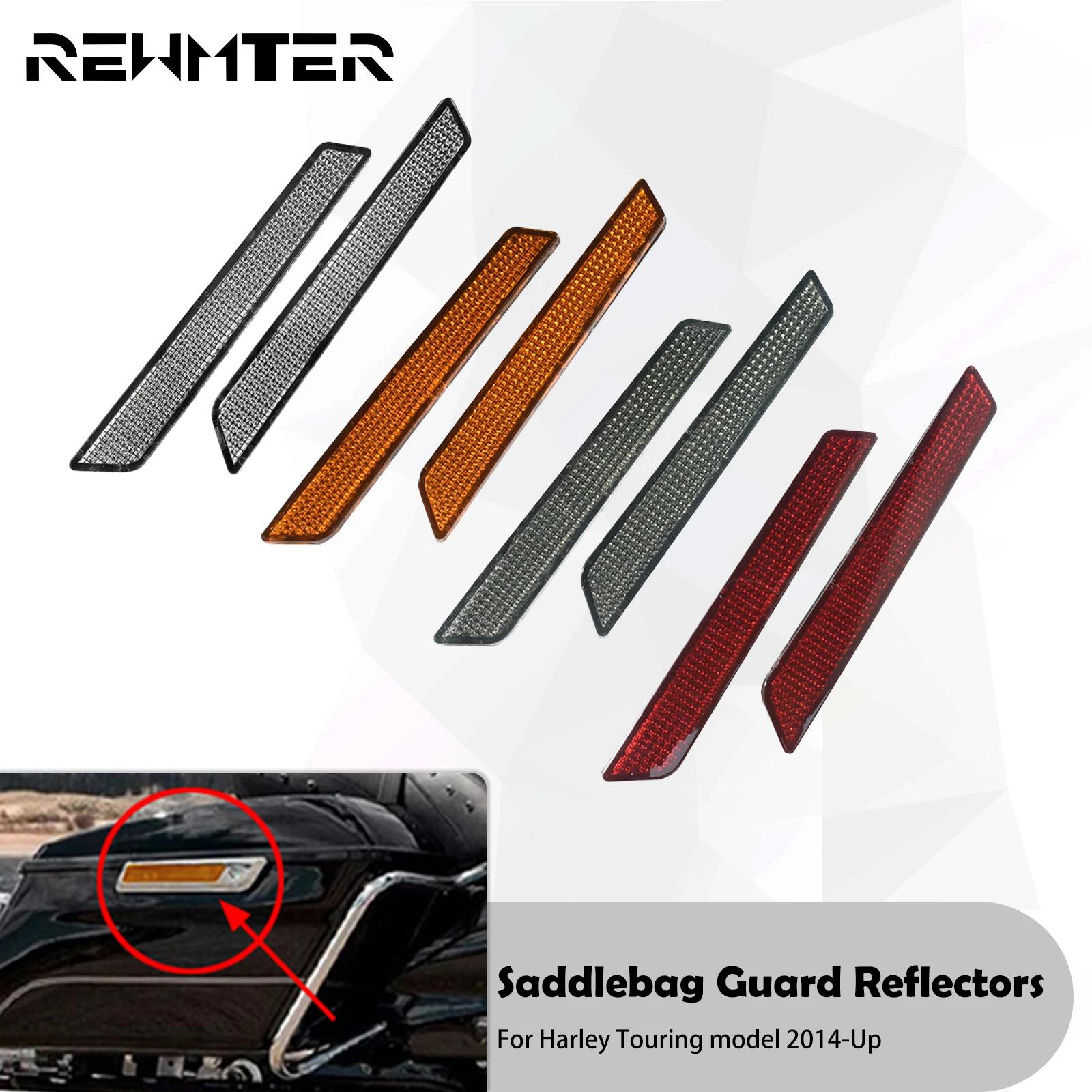 Couvercle de loquet réflecteur de protection pour sacoche de moto, 2 pièces, pour Harley Touring Ele