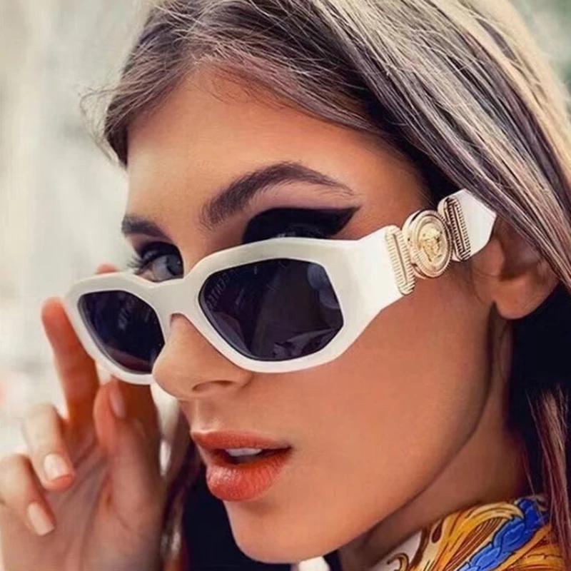 Vintage carré luxe petite monture lunettes de soleil hommes femmes Rectangle marque Design mode carr