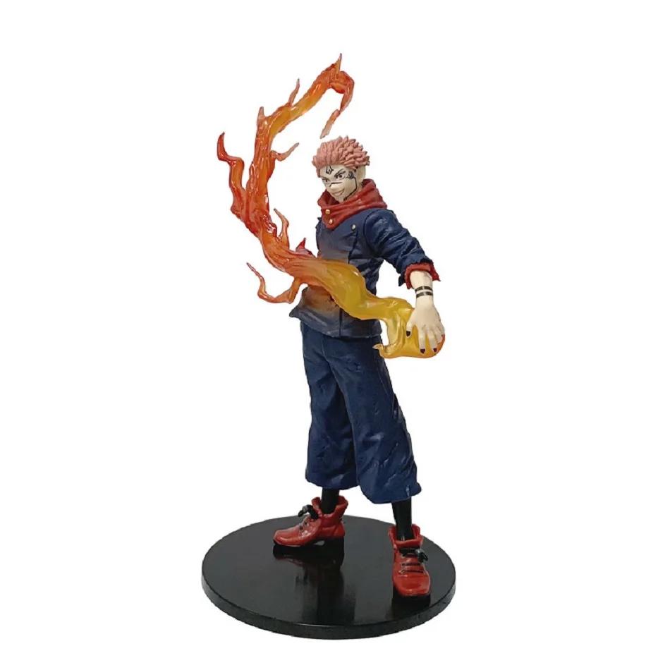 Figurine de dessin animé Jujutsu Kaisen Itadori Yuji, 21cm, modèle de poupée en PVC, jouets de Colle