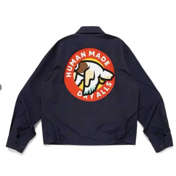 Veste de travail unisexe Humanmade avec imprimé canard volant, fermeture éclair, nouveau style