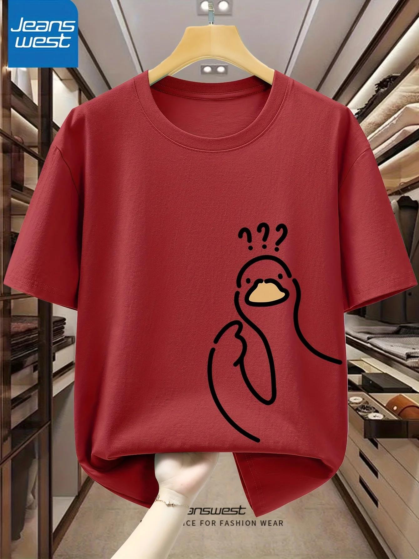 T-shirt à manches courtes et col rond pour hommes, 100% pur coton, à la mode, décontracté, ample, sp