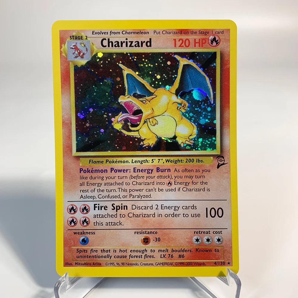 Charizard Pokemon cartes brillant Charizard holographique Charizard Ex GX VMX loisirs Collection Rar