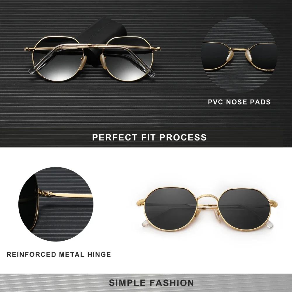 KINGSEVEN – lunettes de soleil polarisées pour hommes et femmes, monture hexagonale fine, à la mode,