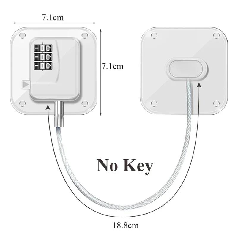 Serrure de sécurité pour enfants, 1 pièce, serrure de porte d'armoire de réfrigérateur, Protection d