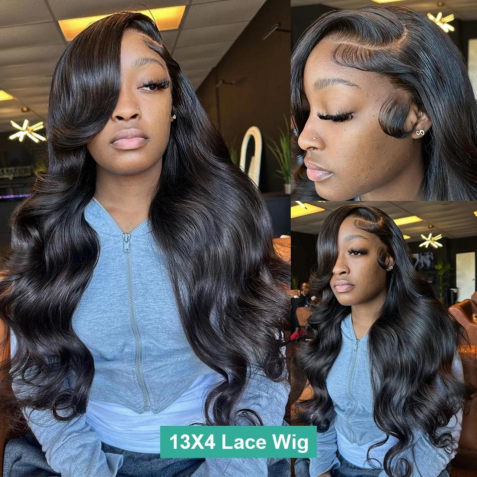 Wulala-Perruque Lace Body Wave Brésilienne Naturelle, Cheveux Humains, 13x6 HD, 13x4, 360, Pre-Pluck