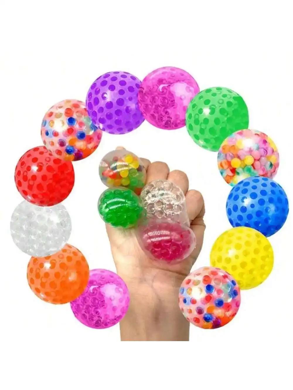 Balles anti-Stress sensorielles pour adultes et enfants, jouets Squishy Fidget, paquet de 10, jouet 