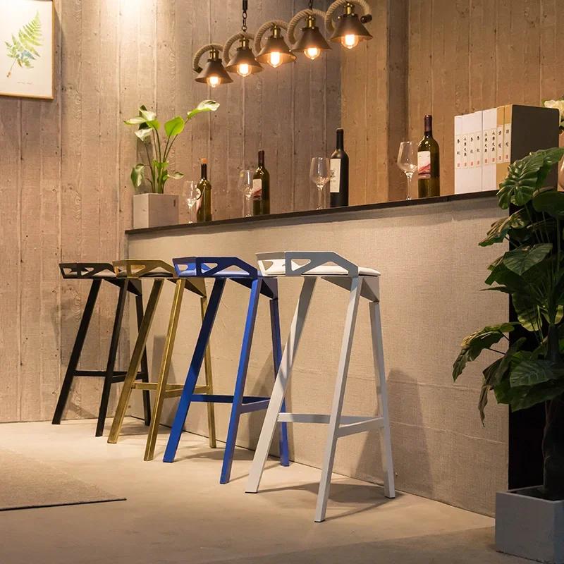 Tabourets de Bar nordiques modernes, Design Unique, relaxant, minimaliste, confortables, meubles de 