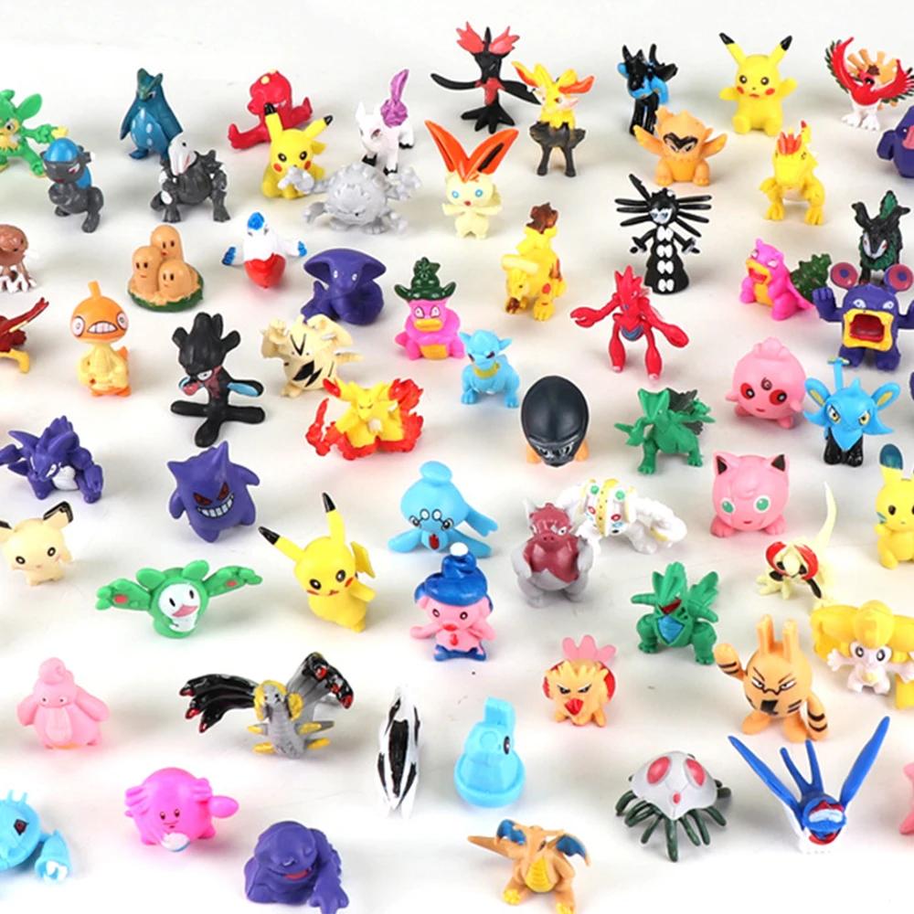 144 pièces Pokemon Pikachu figurine jouets Mini figurines modèle jouet Pikachu Anime enfants poupée 