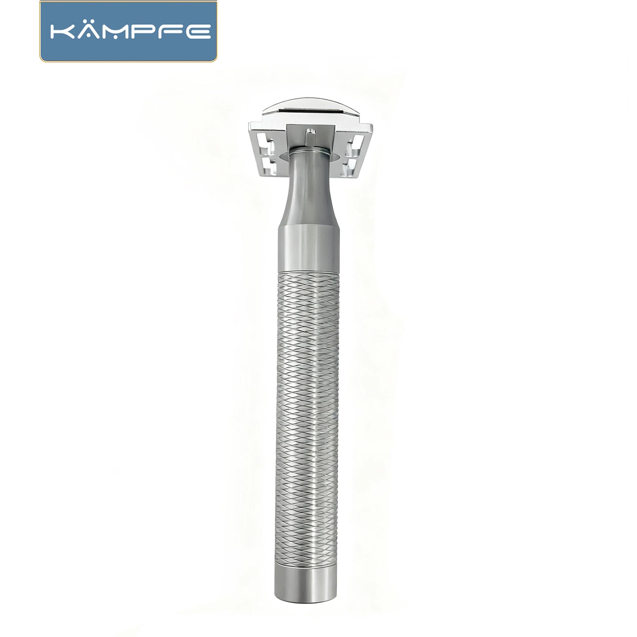 Rasoir de sécurité double face KAMPFE Vintage, usinage CNC en aluminium 7075, pour rasage humide, ca