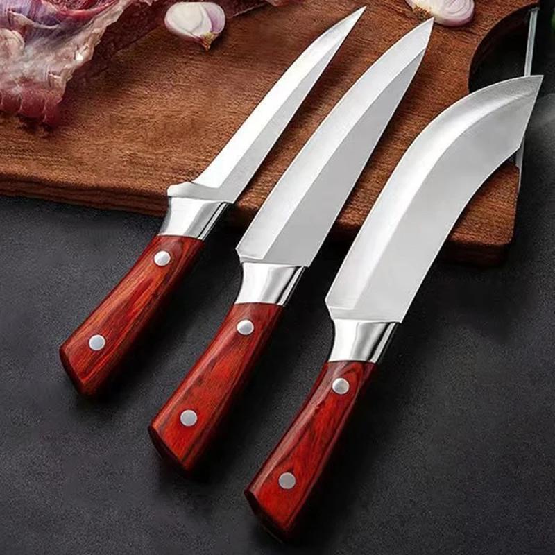 Couteau à désosser coupe de viande couteau de boucher couteau à découper acier inoxydable tranchant 