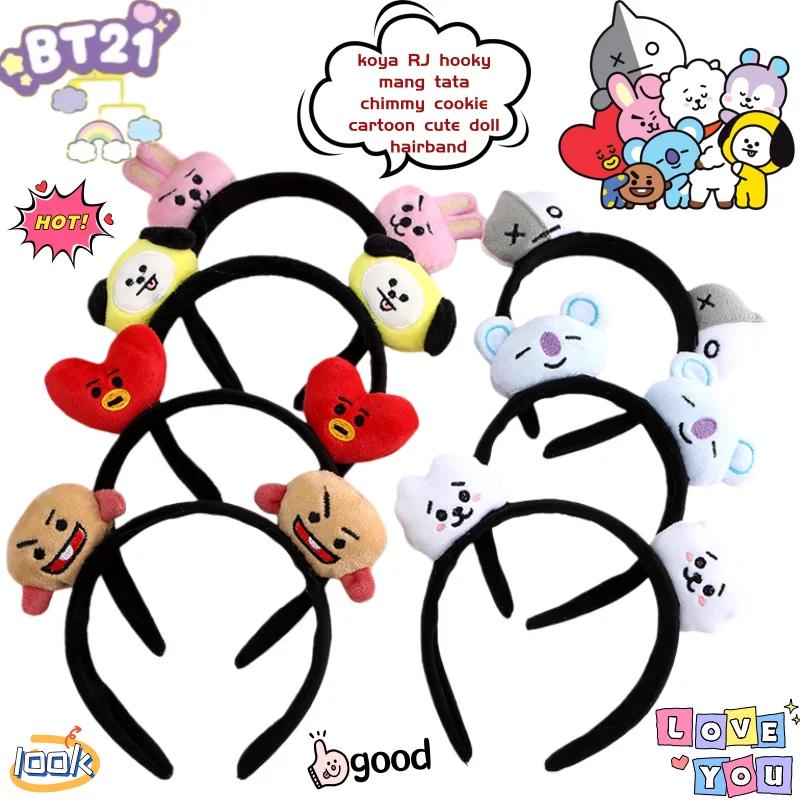 Bandeau BT21 koya RJ Shooky Man Tata Chimmy Cooky, dessin animé créatif, poupée mignonne, bandeau de