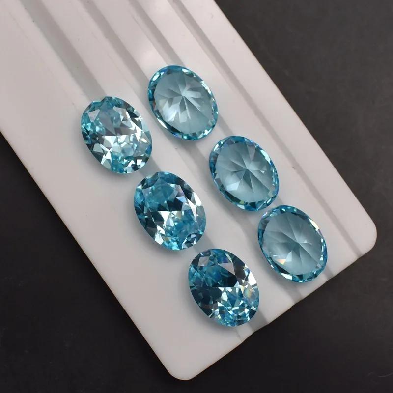 Aigue-marine légère minée naturelle non chauffée, 12,50 Cts, 12x16mm, coupe ovale AAAA +, gemme ampl