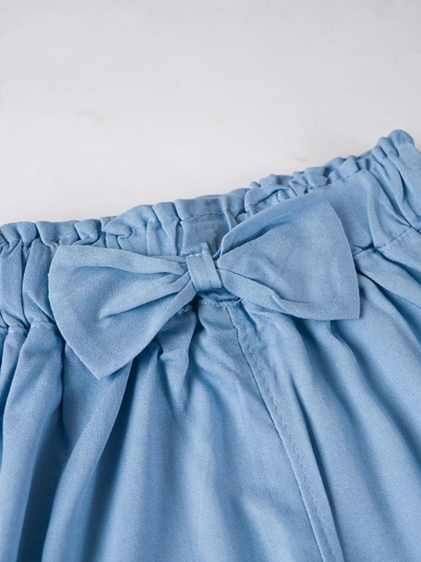 2025 nouvelle mode enfants pantalons à jambes larges été décontracté mince en mousseline de soie pan