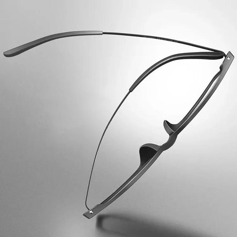 Lunettes de lecture en titane pur pour hommes et femmes, TR90, Anti-rayon bleu, monture complète, po