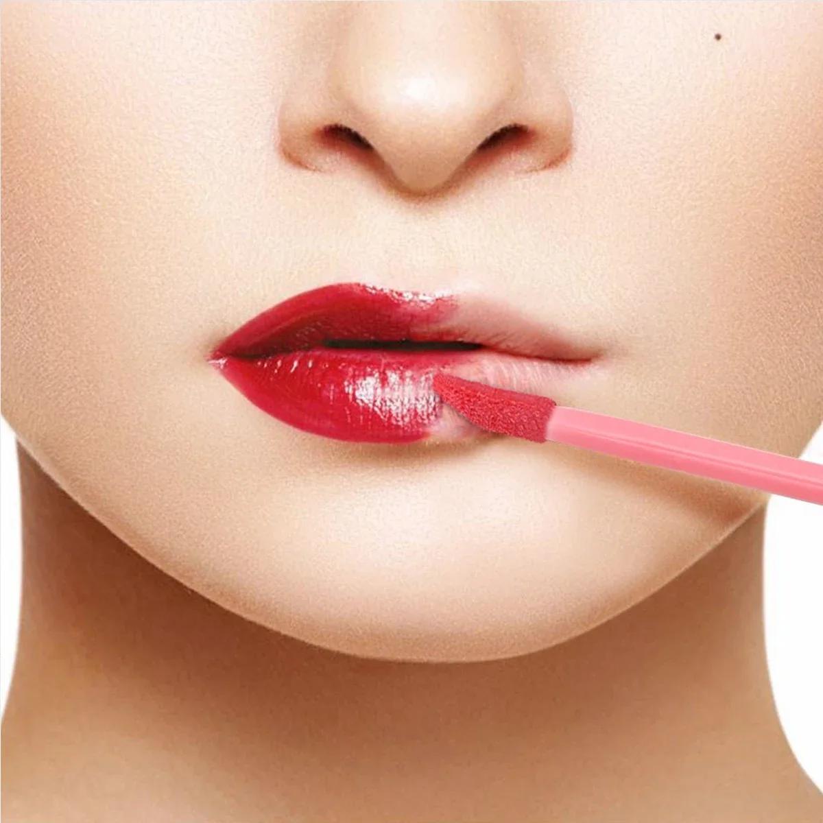 Rouge à lèvres Portable brillant, 500 pièces, pinceaux à lèvres jetables, applicateurs de maquillage
