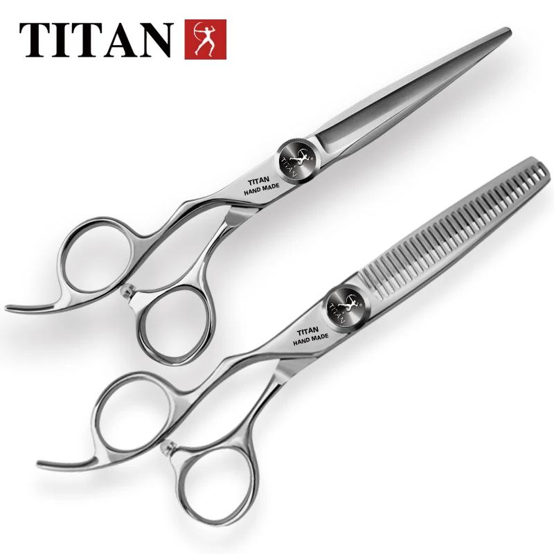 Titan professionnel 6.0 pouces ciseaux de coupe pour gaucher ciseaux de coiffeur ciseaux de coiffure