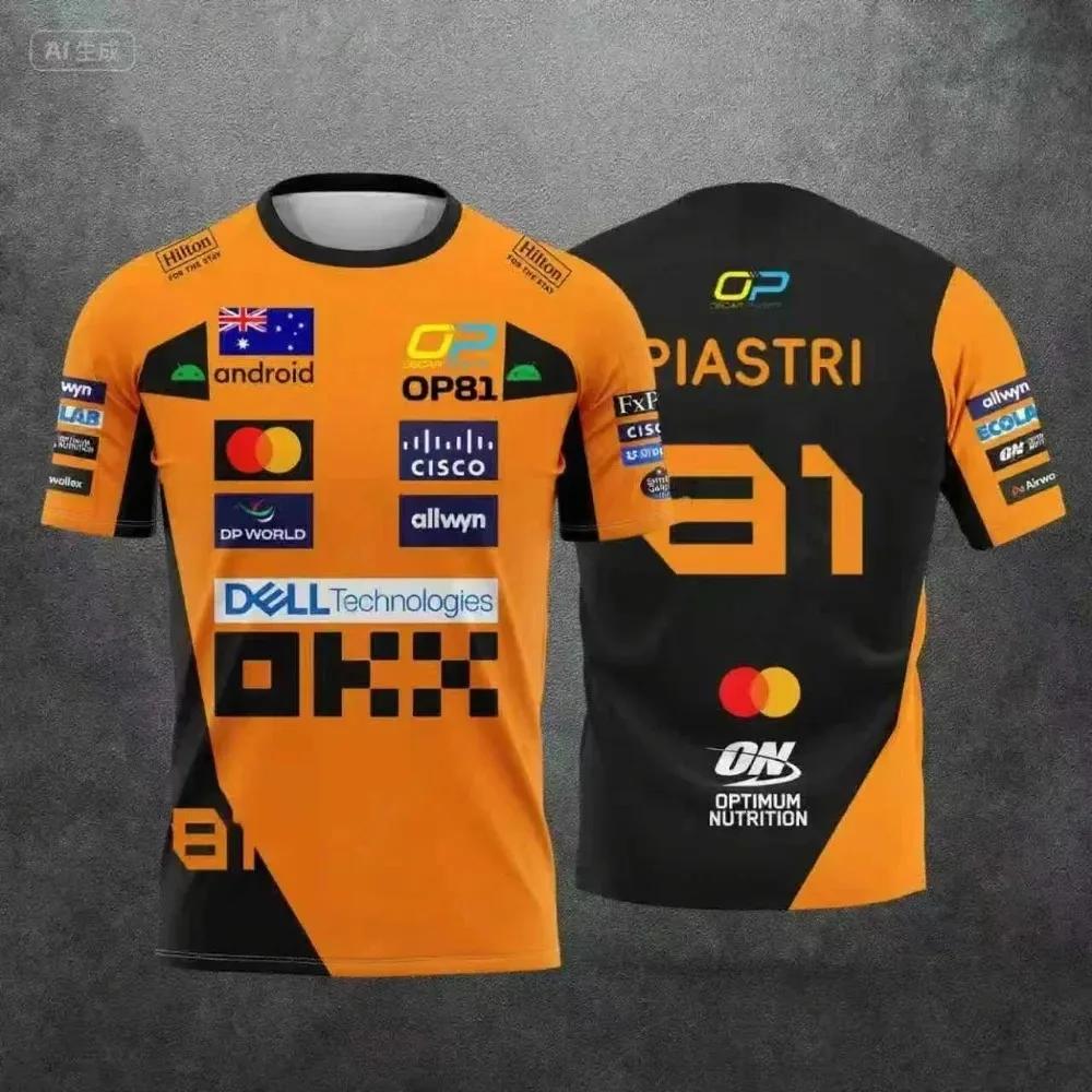 Camiseta McLaren Racing Lando Norris |   Vêtements de sport respirants édition 2026 NO.4 |   Top à m