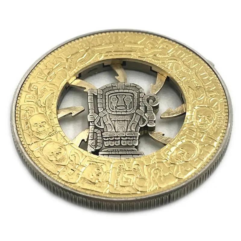 Mécanisme mobile pièce Hobo Nickel 'pièce de serrage' Morgan Dollar romain booze pièce magique cadea